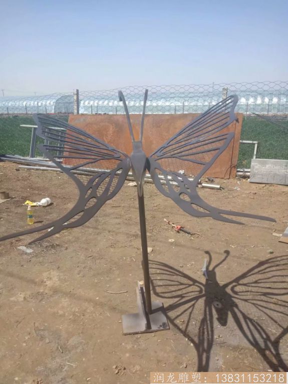 不銹鋼蝴蝶雕塑，花園蝴蝶雕塑8
